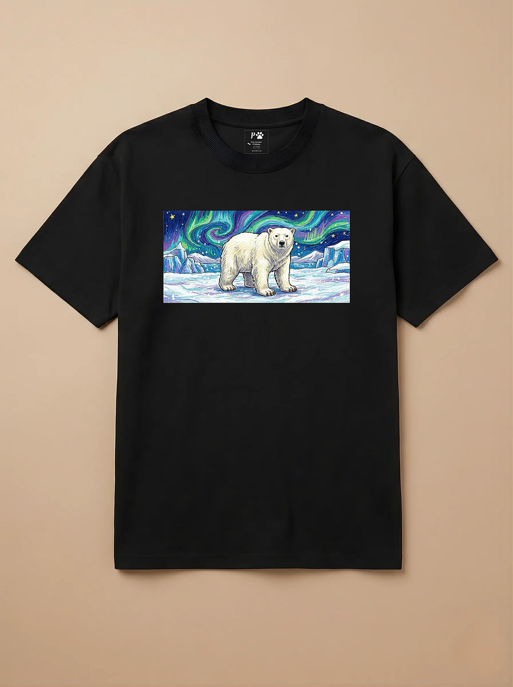 Camisa Pets em Giz - Urso Polar