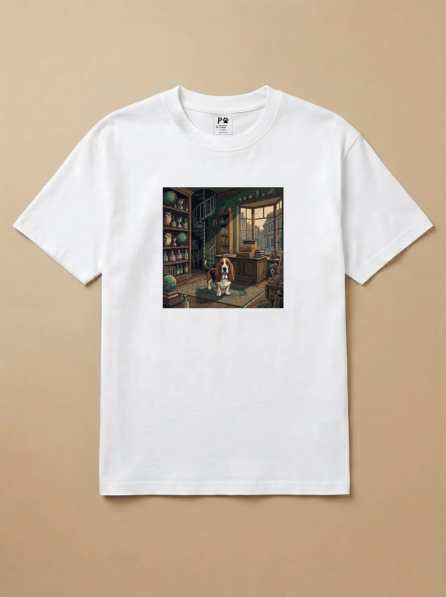 Camisa Jogos 16 Bits - Basset Hound