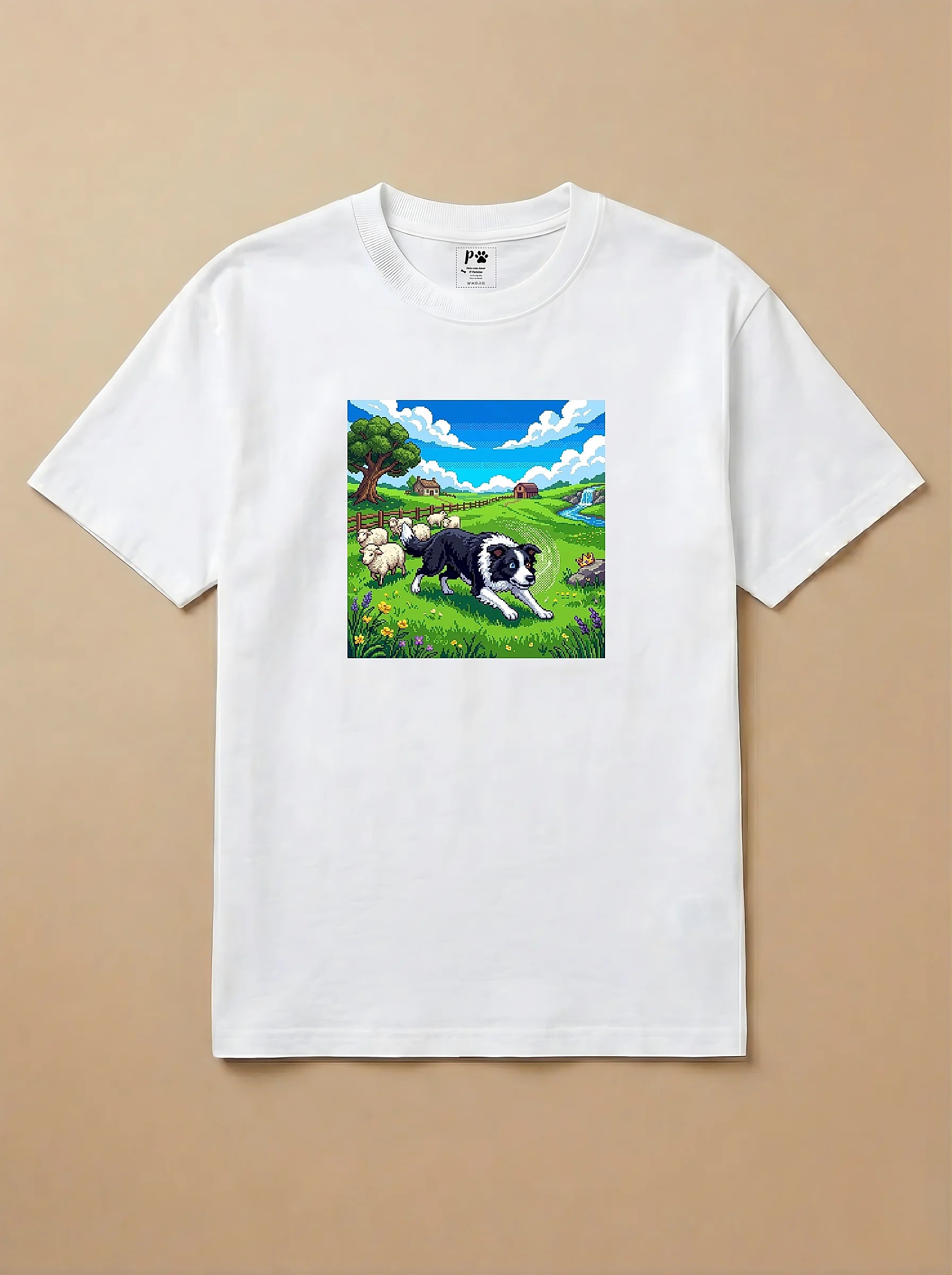 Camisa Jogos 16 Bits - Border Collie