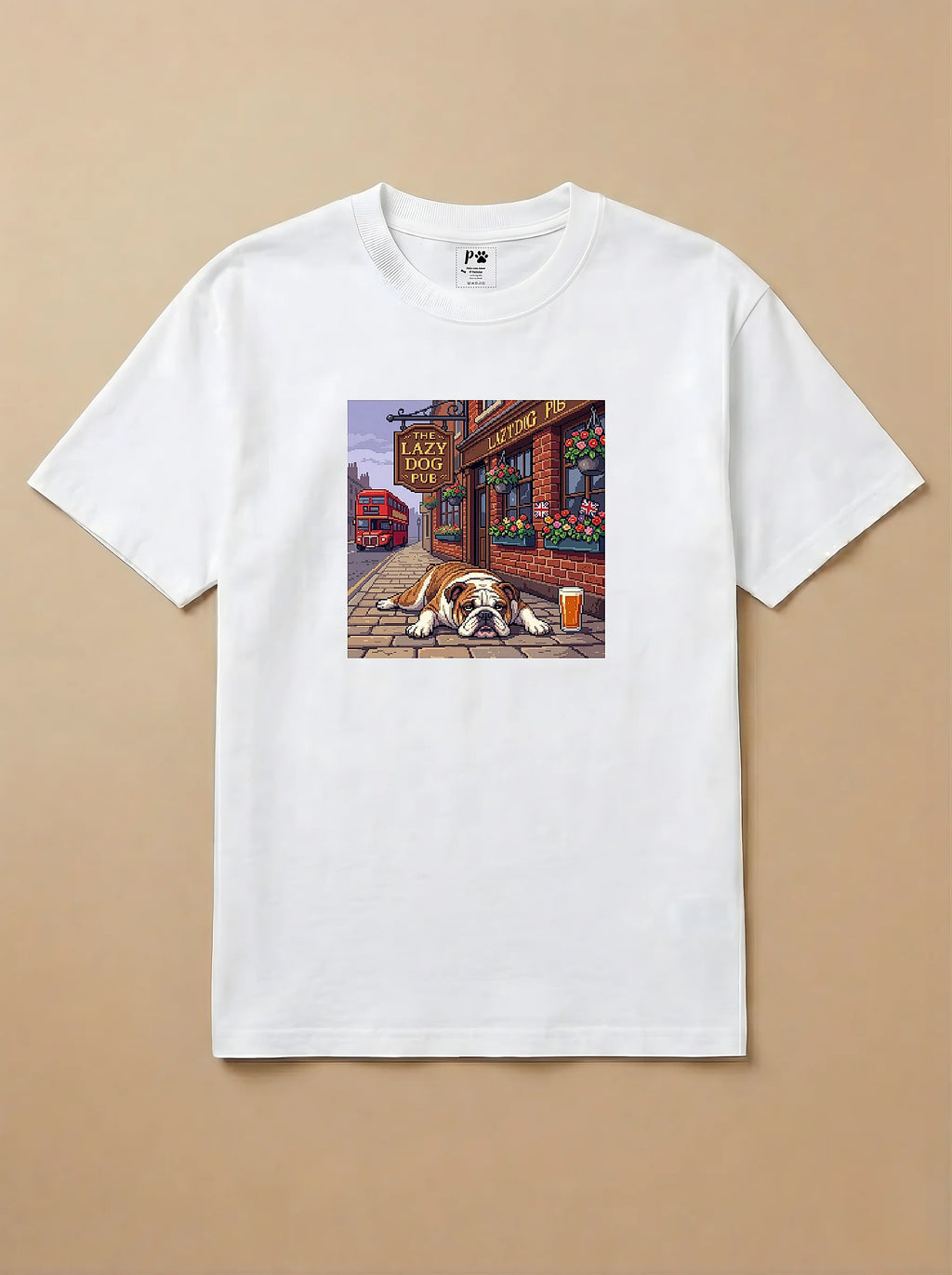 Camisa Jogos 16 Bits - Bulldog Inglês