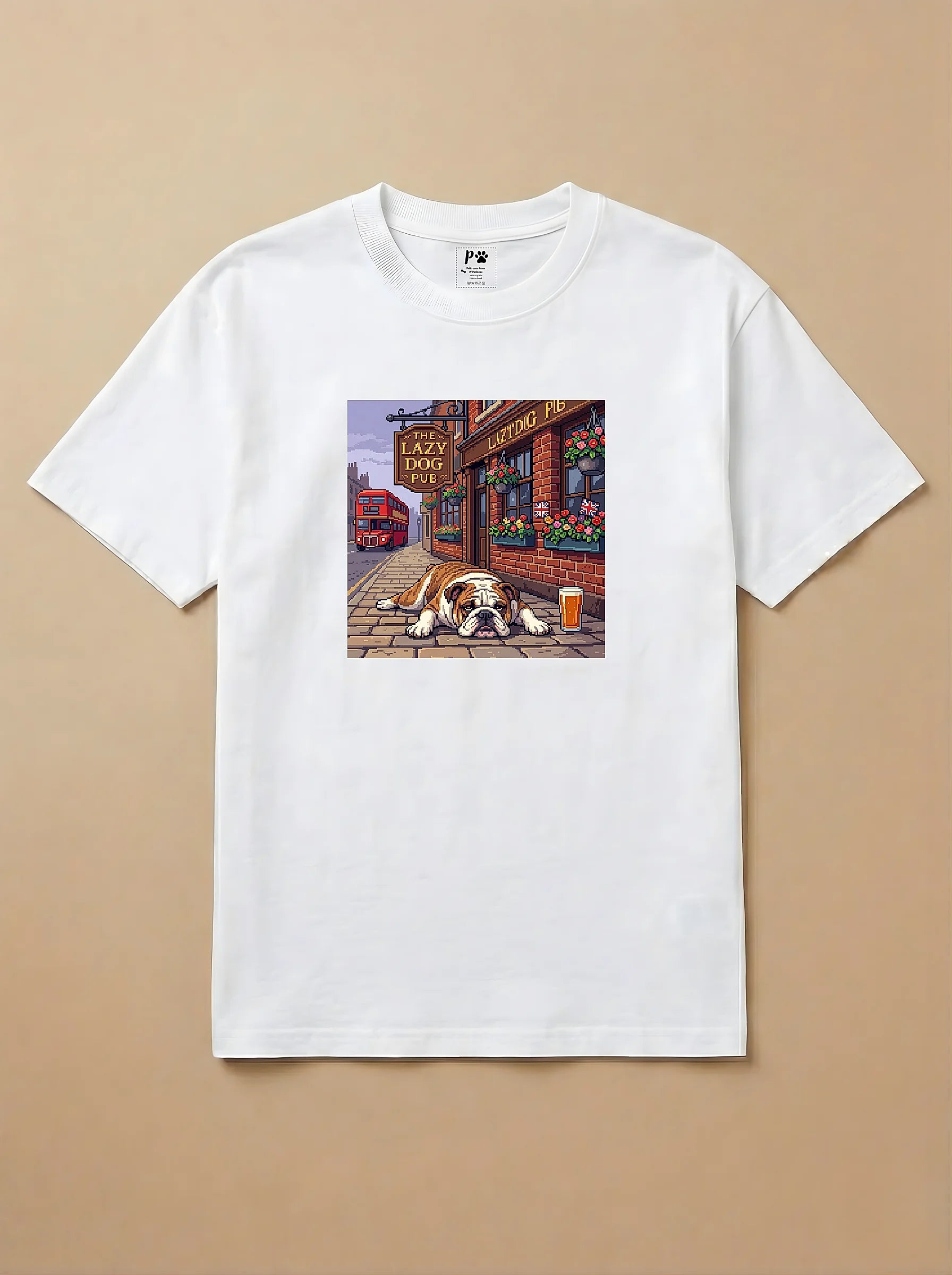 Camisa Jogos 16 Bits - Bulldog Inglês