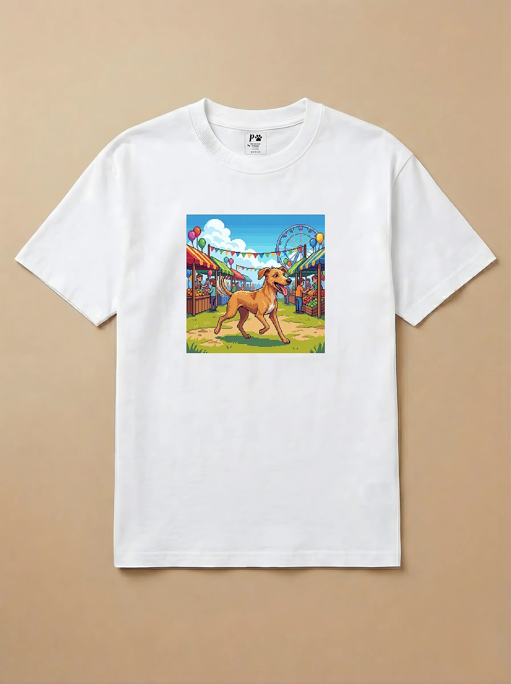 Camisa Jogos 16 Bits - Cachorro Caramelo