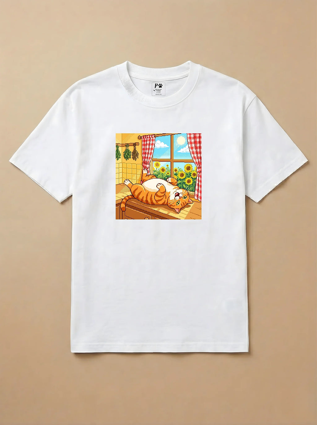 Camisa Jogos 16 Bits - Gato Laranja