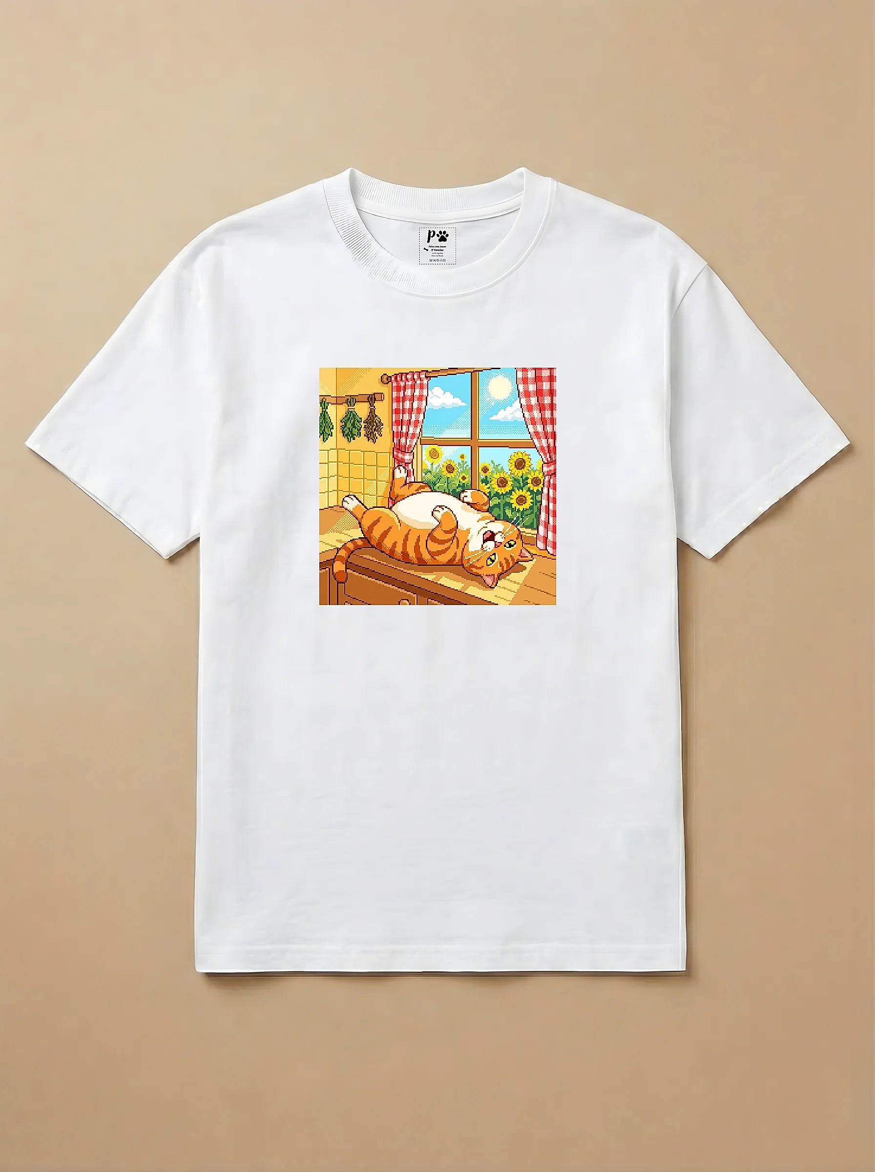 Camisa Jogos 16 Bits - Gato Laranja