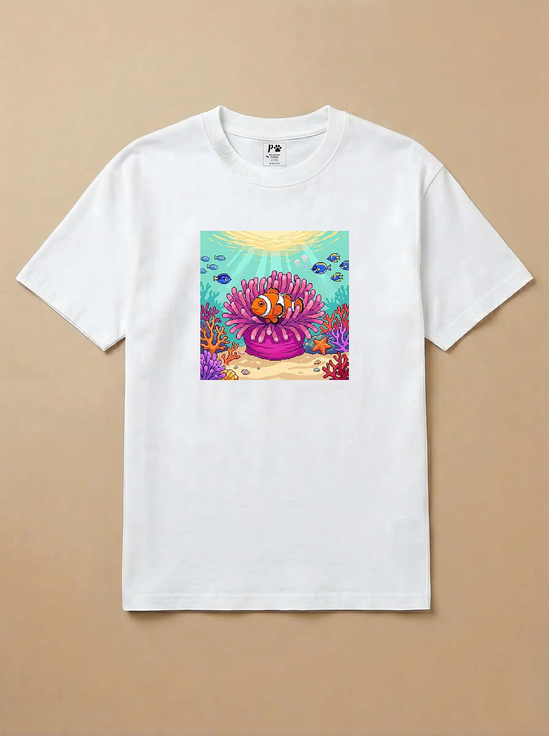 Camisa Jogos 16 Bits - Peixe Palhaço