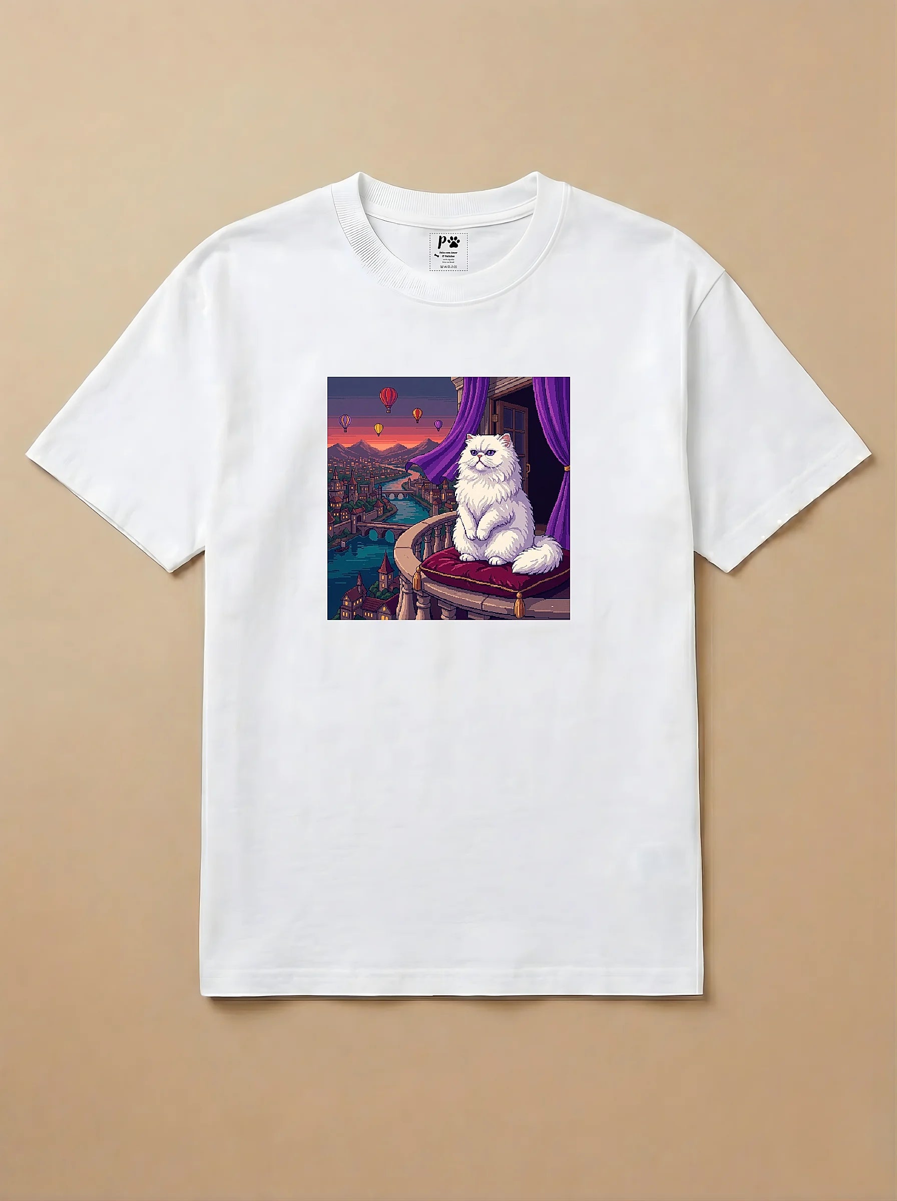 Camisa Jogos 16 Bits - Gato Persa
