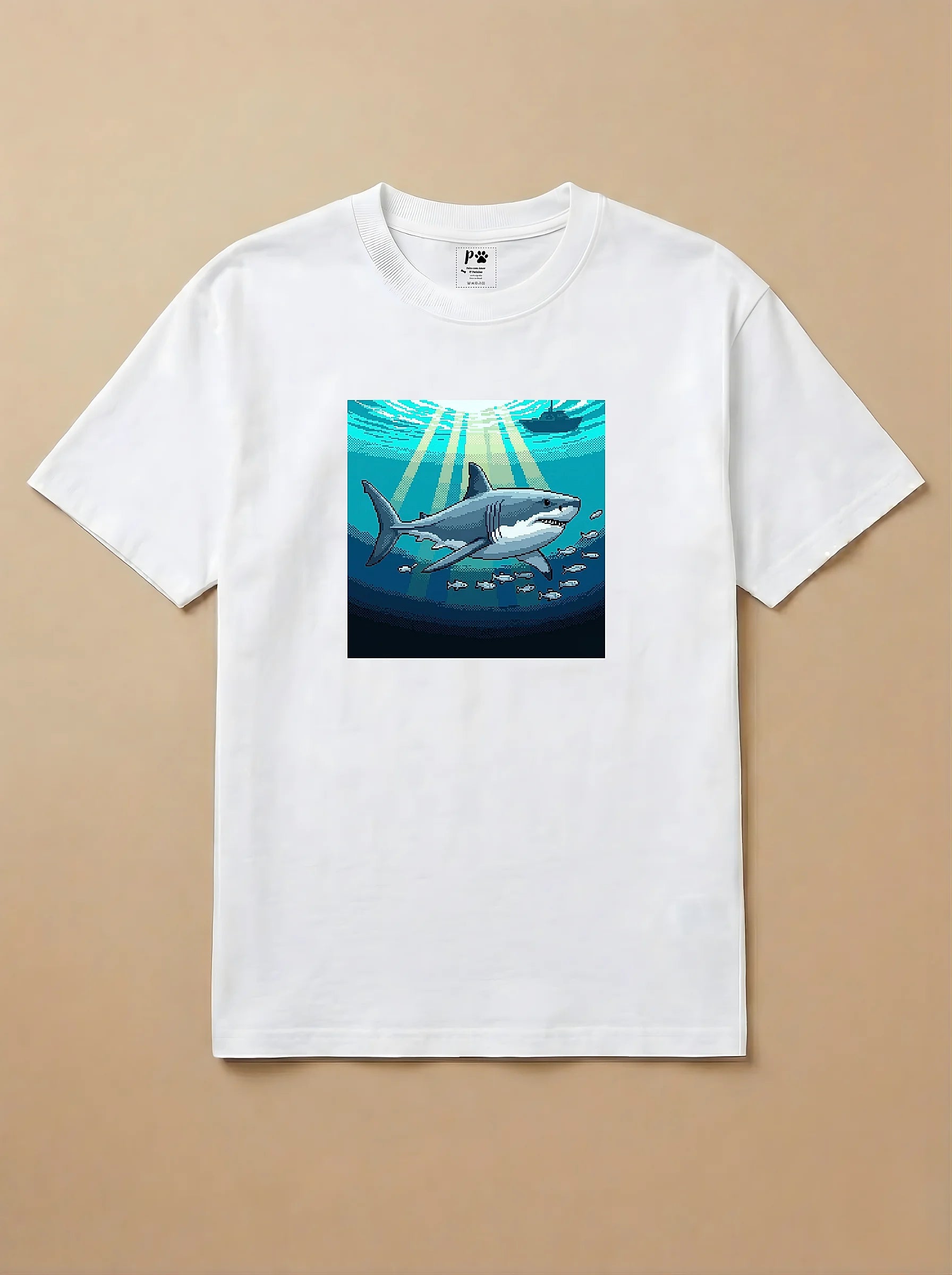 Camisa Jogos 16 Bits - Tubarão