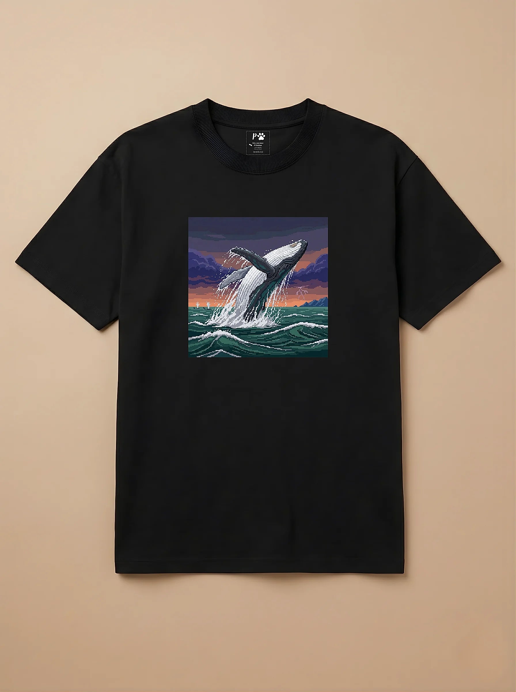 Camisa Jogos 16 Bits - Baleia