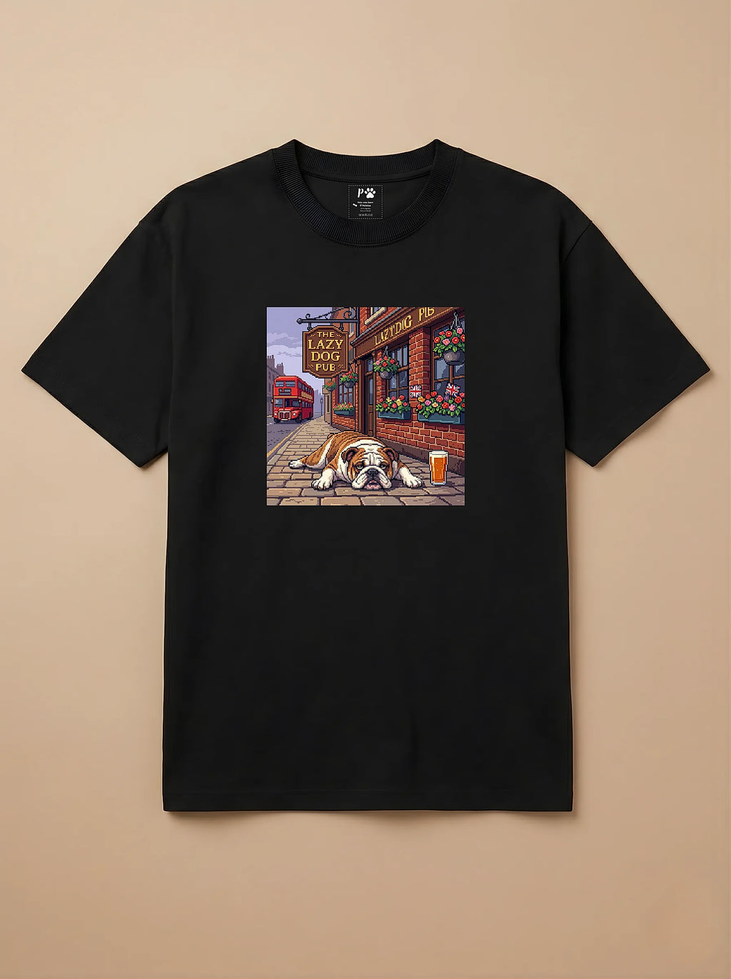 Camisa Jogos 16 Bits - Bulldog Inglês