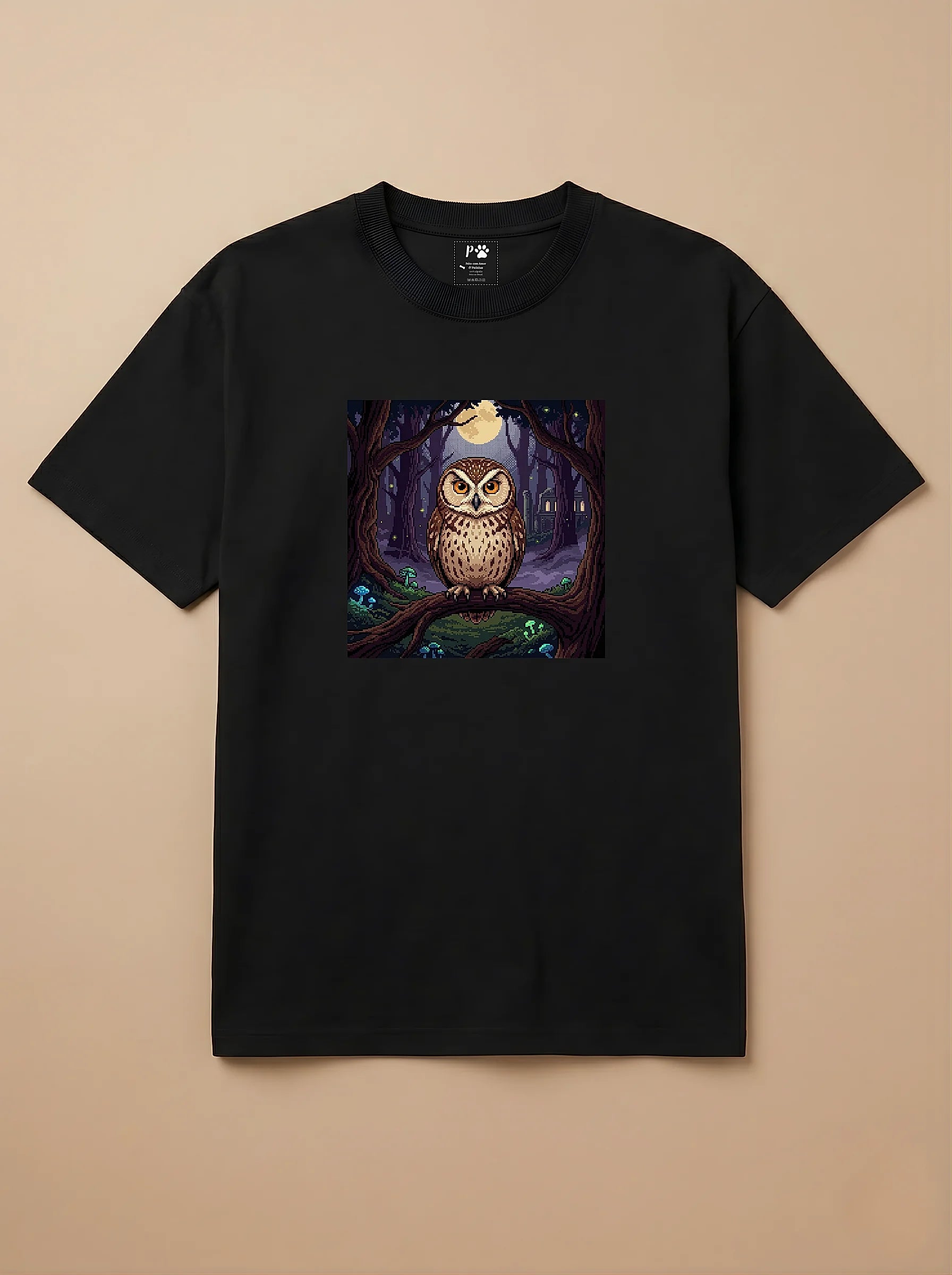 Camisa Jogos 16 Bits - Coruja