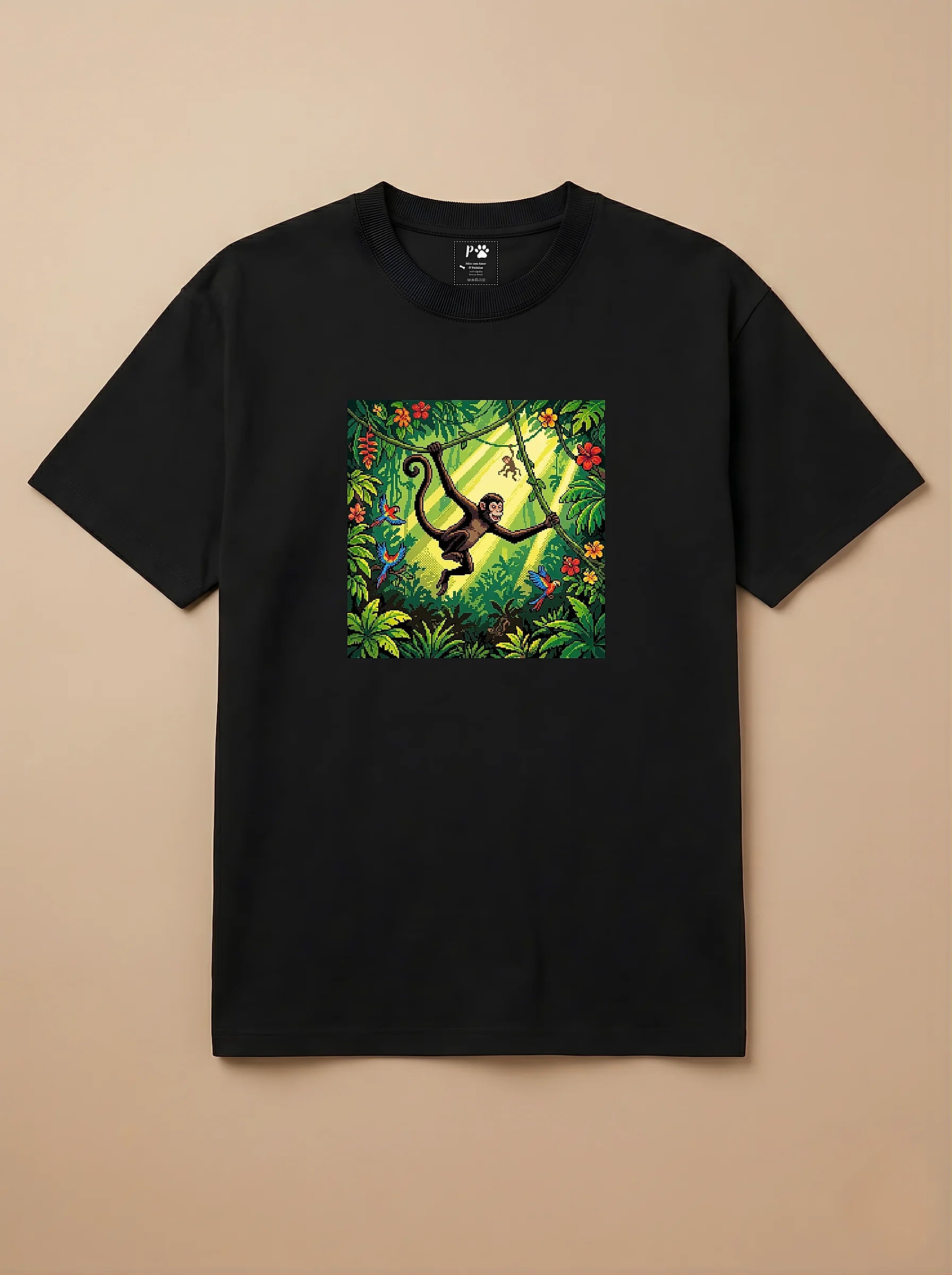 Camisa Jogos 16 Bits - Macaco