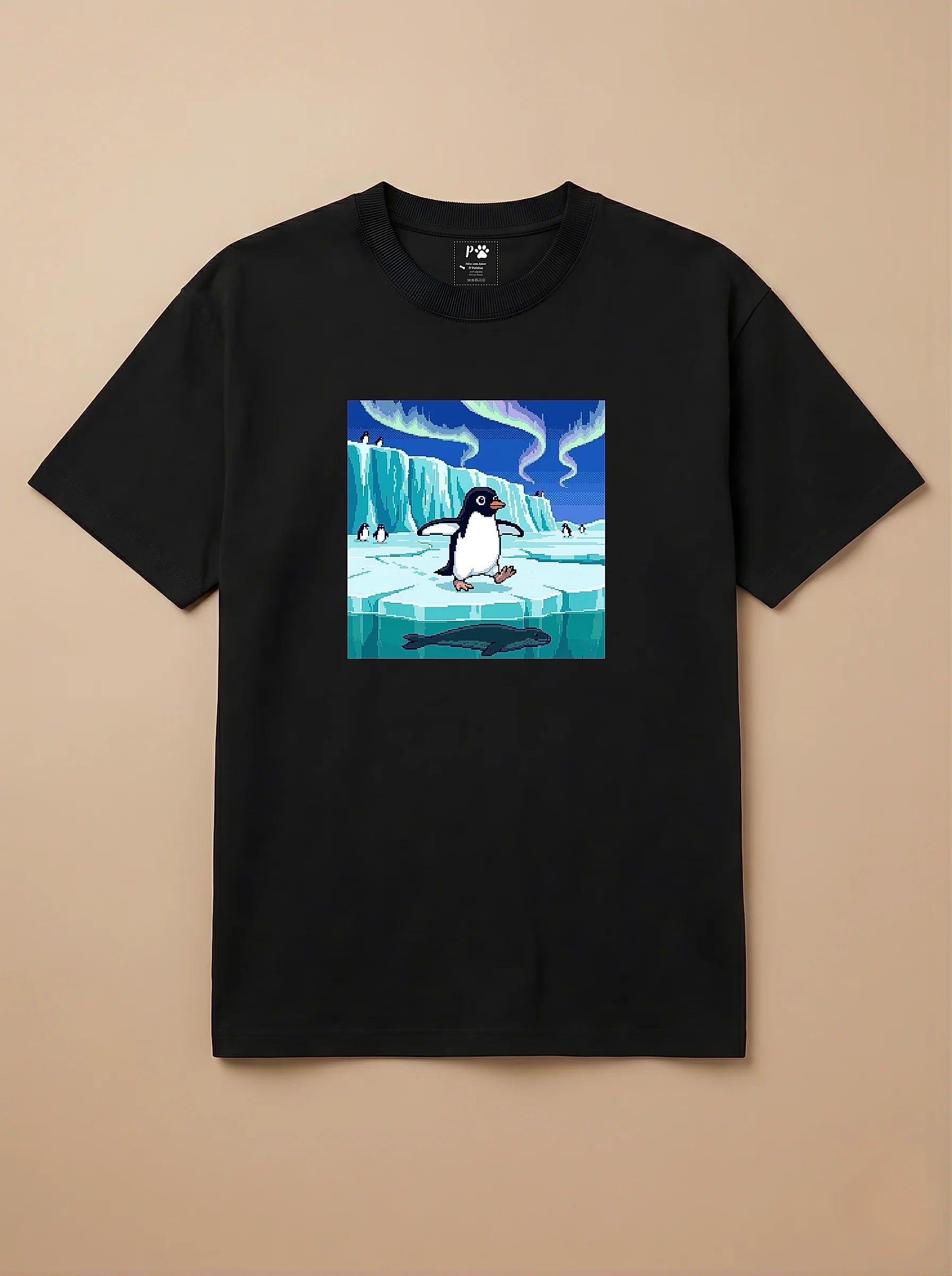 Camisa Jogos 16 Bits - Pinguim