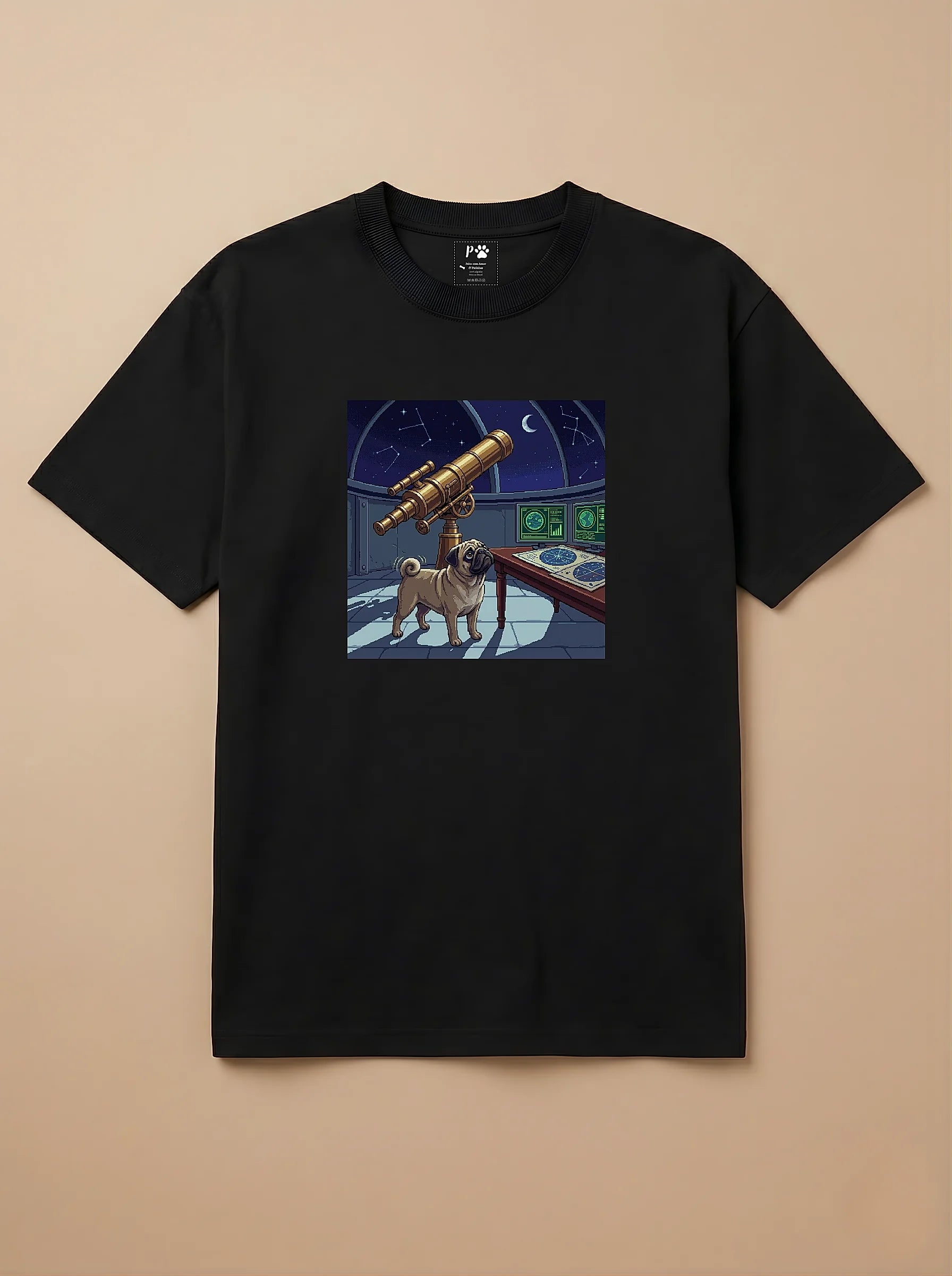 Camisa Jogos 16 Bits - Pug