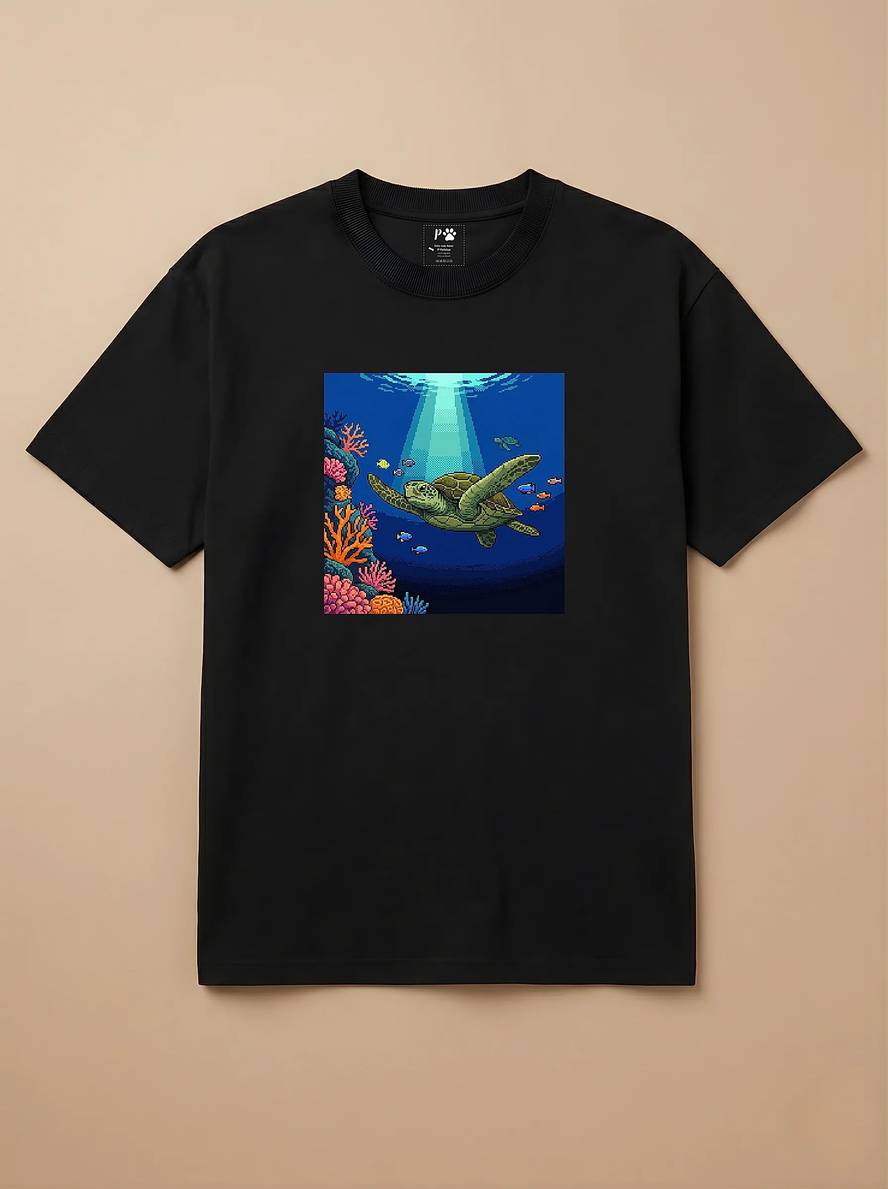 Camisa Jogos 16 Bits - Tartaruga