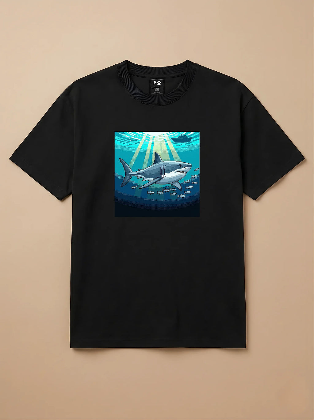 Camisa Jogos 16 Bits - Tubarão
