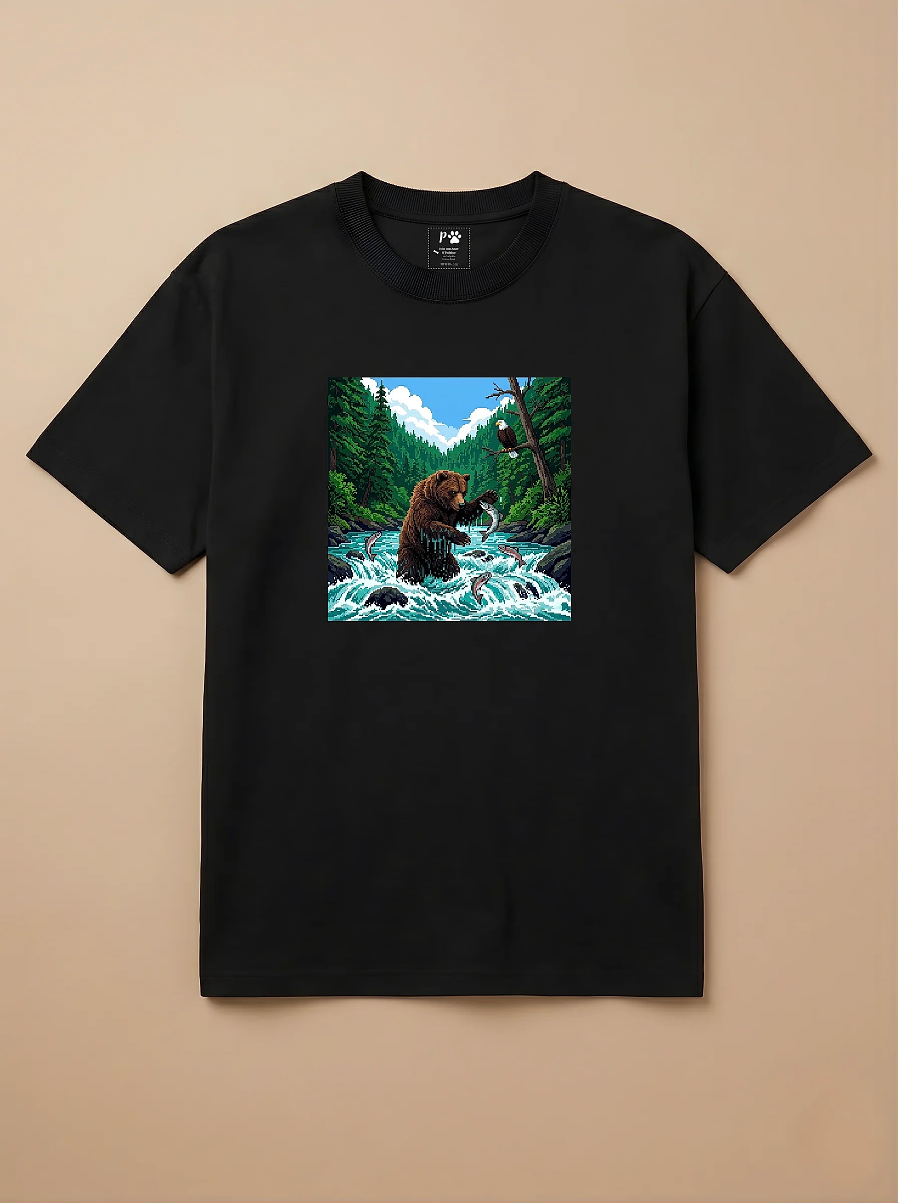 Camisa Jogos 16 Bits - Urso Polar