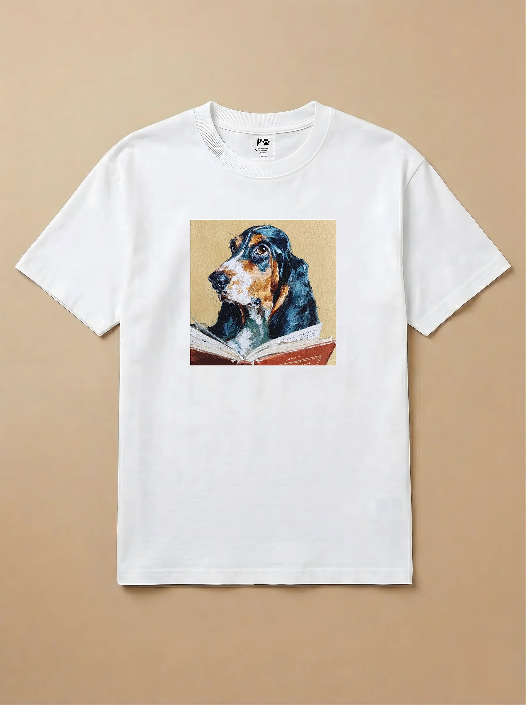 Camisa Leitura dos Pets - Basset Hound