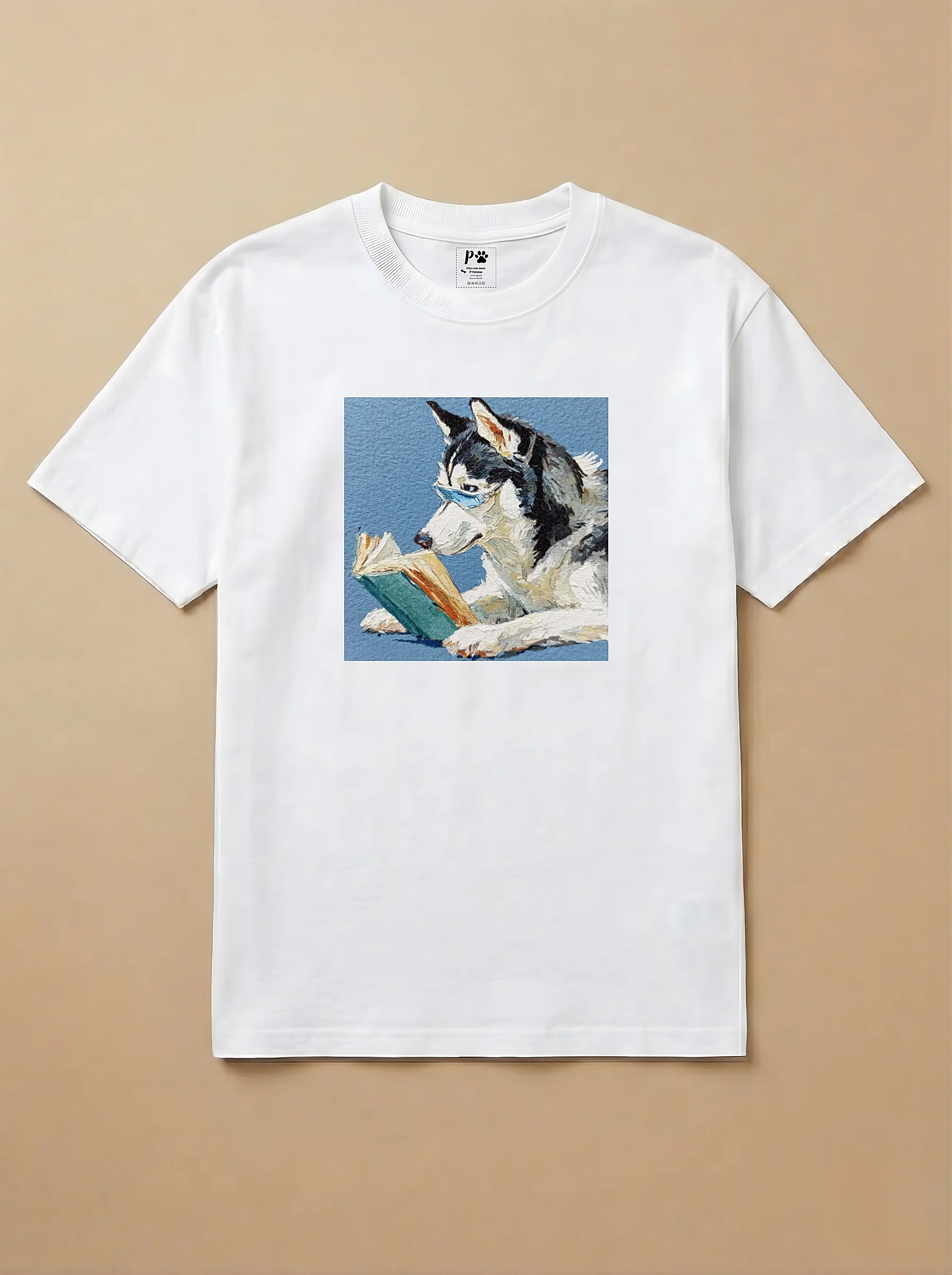 Camisa Leitura dos Pets - Husky