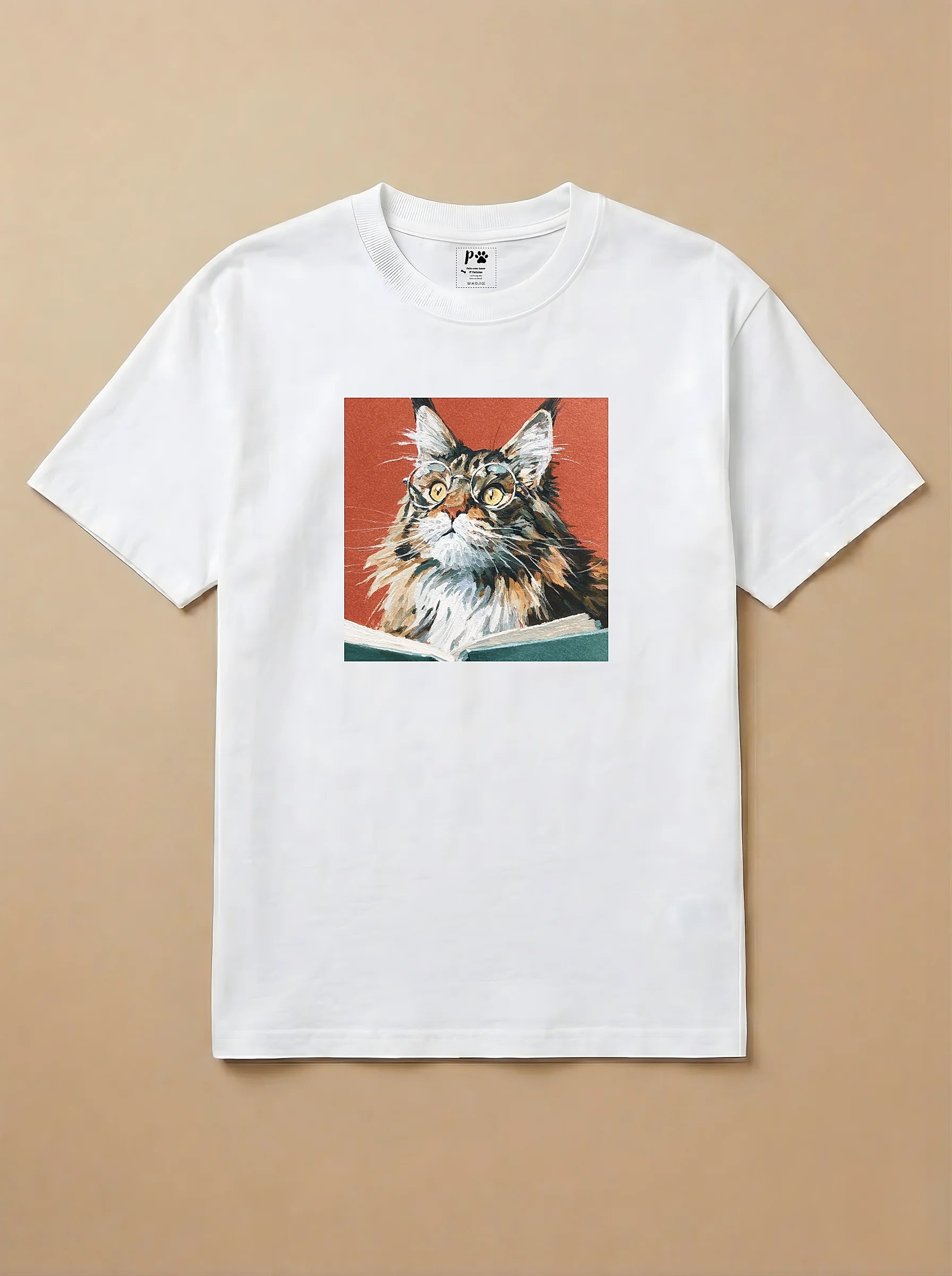 Camisa Leitura dos Pets - Gato Maine Coon