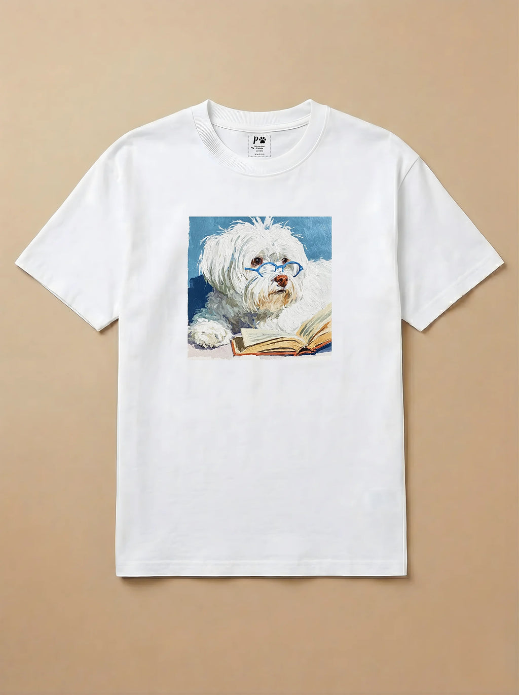 Camisa Leitura dos Pets - Maltês