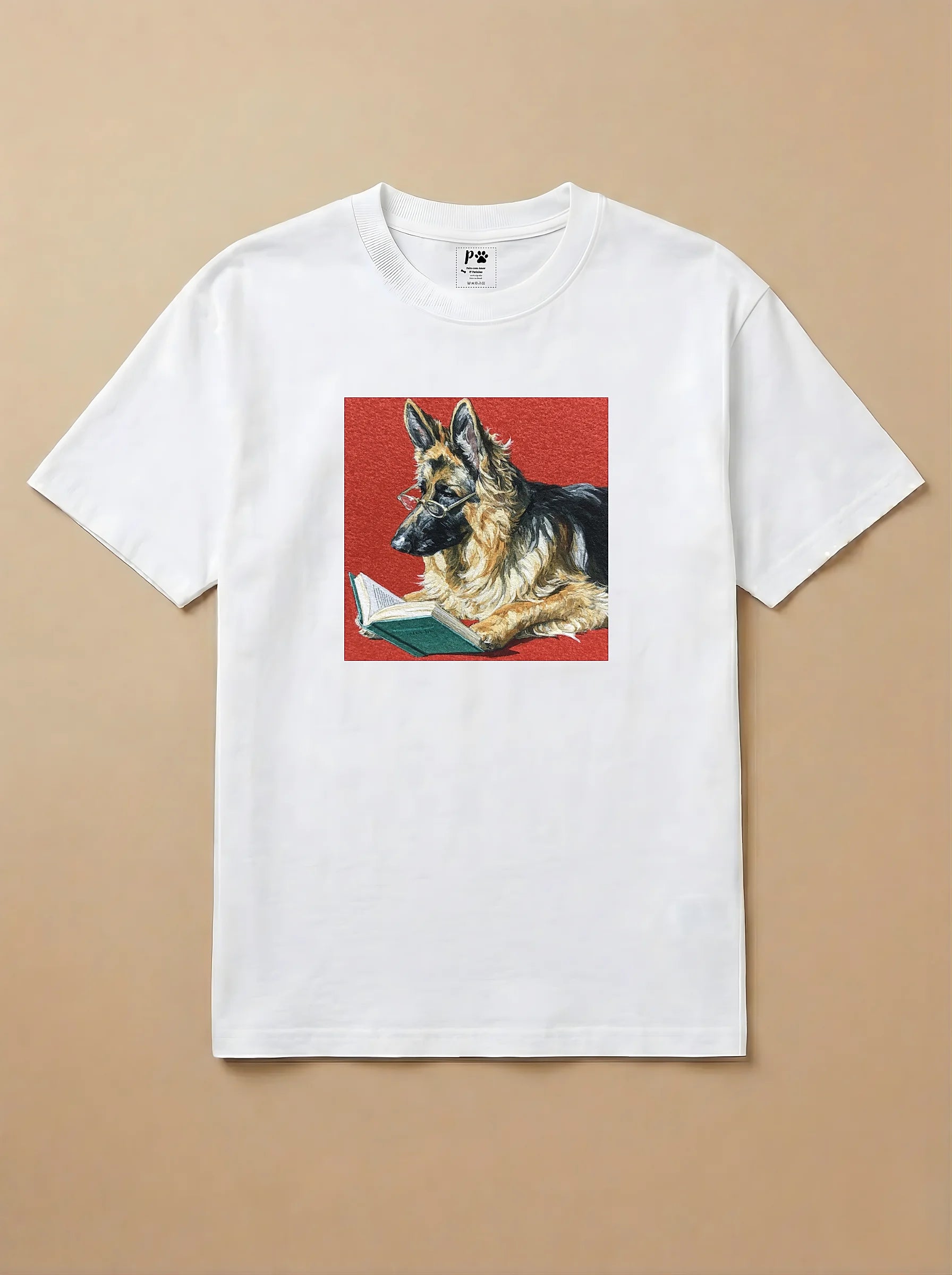 Camisa Leitura dos Pets - Pastor Alemão