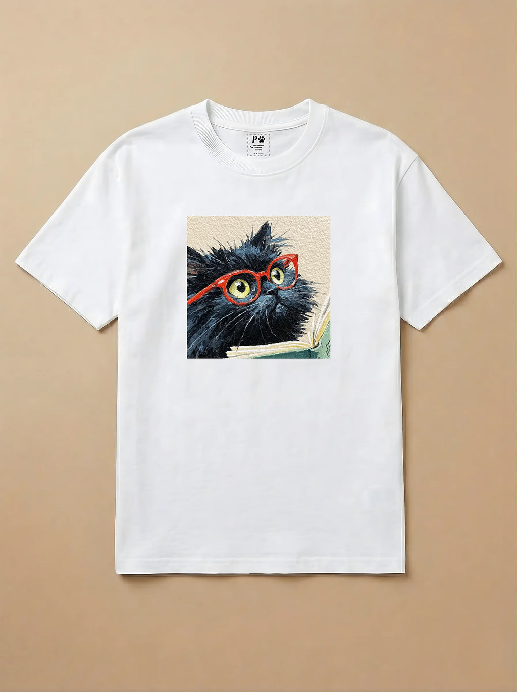 Camisa Leitura dos Pets - Gato Preto