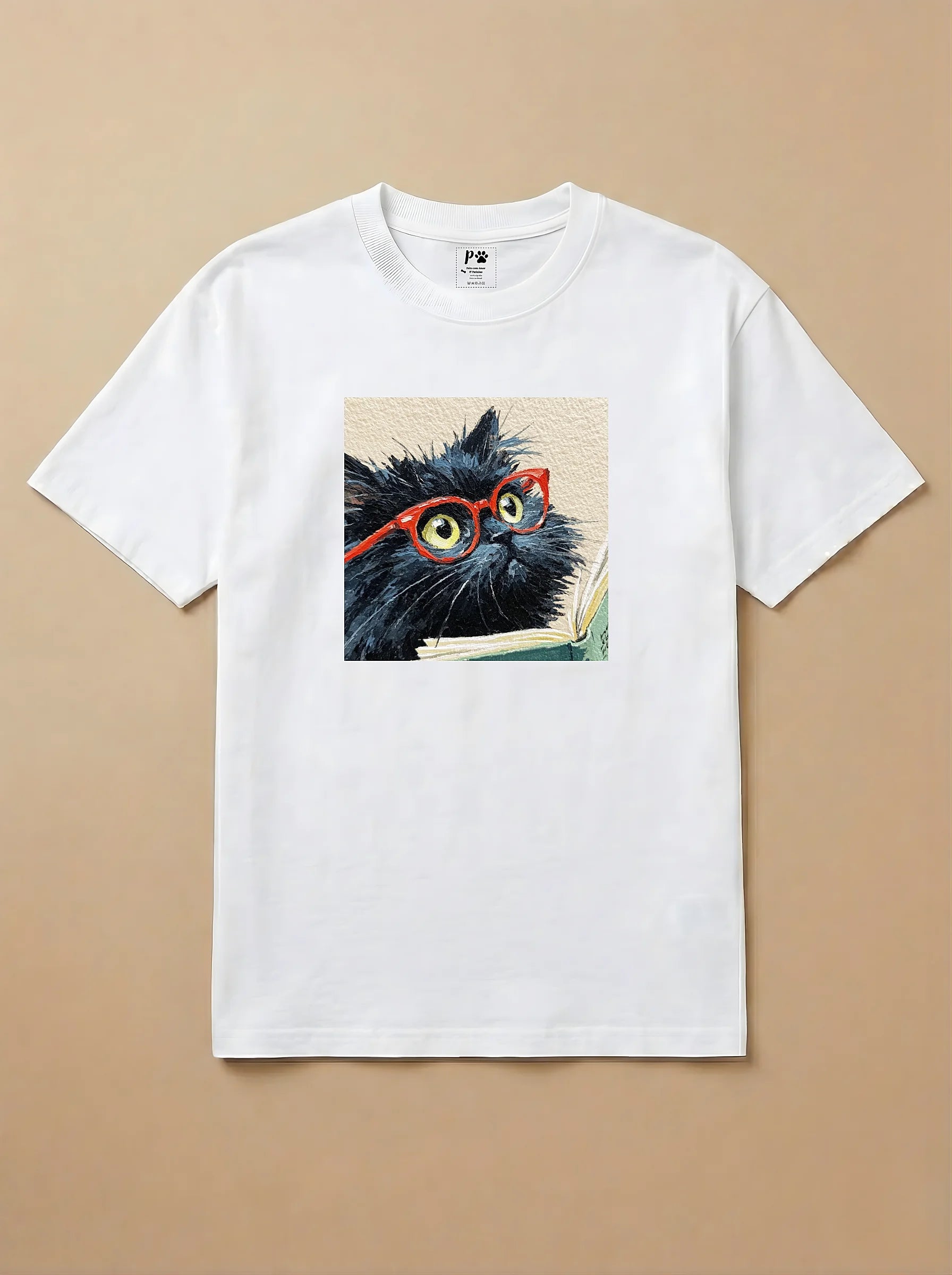 Camisa Leitura dos Pets - Gato Preto