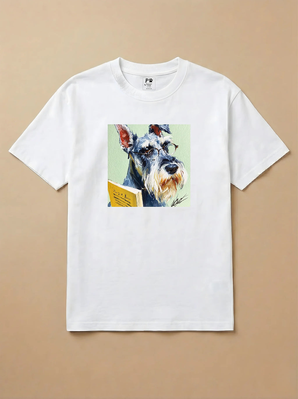 Camisa Leitura dos Pets - Schnauzer