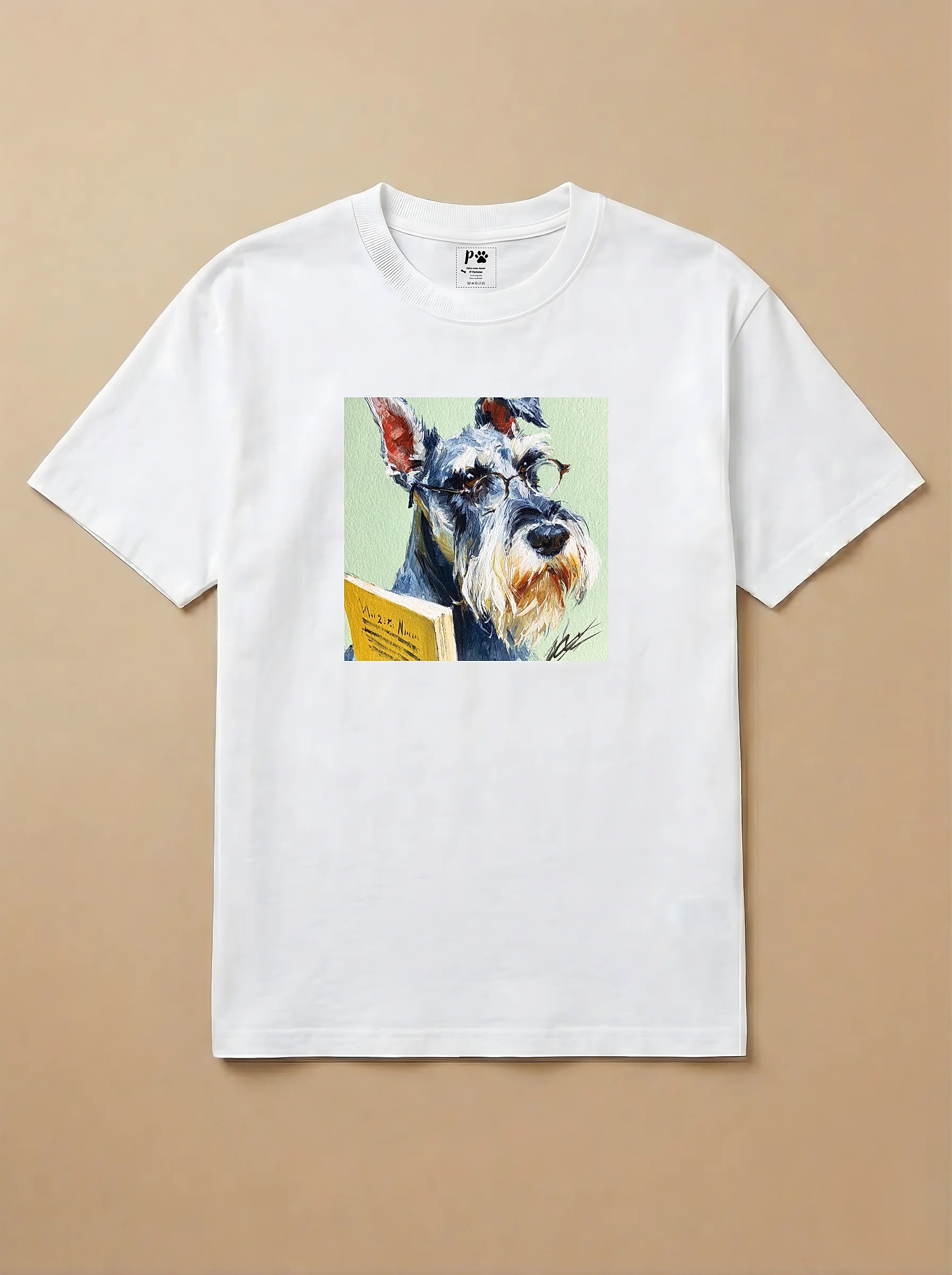 Camisa Leitura dos Pets - Schnauzer