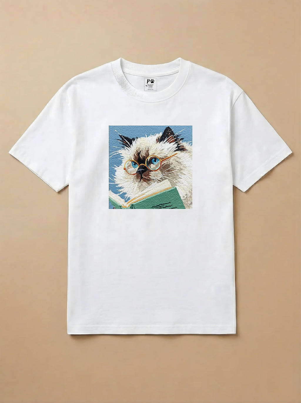 Camisa Leitura dos Pets - Gato Siamês