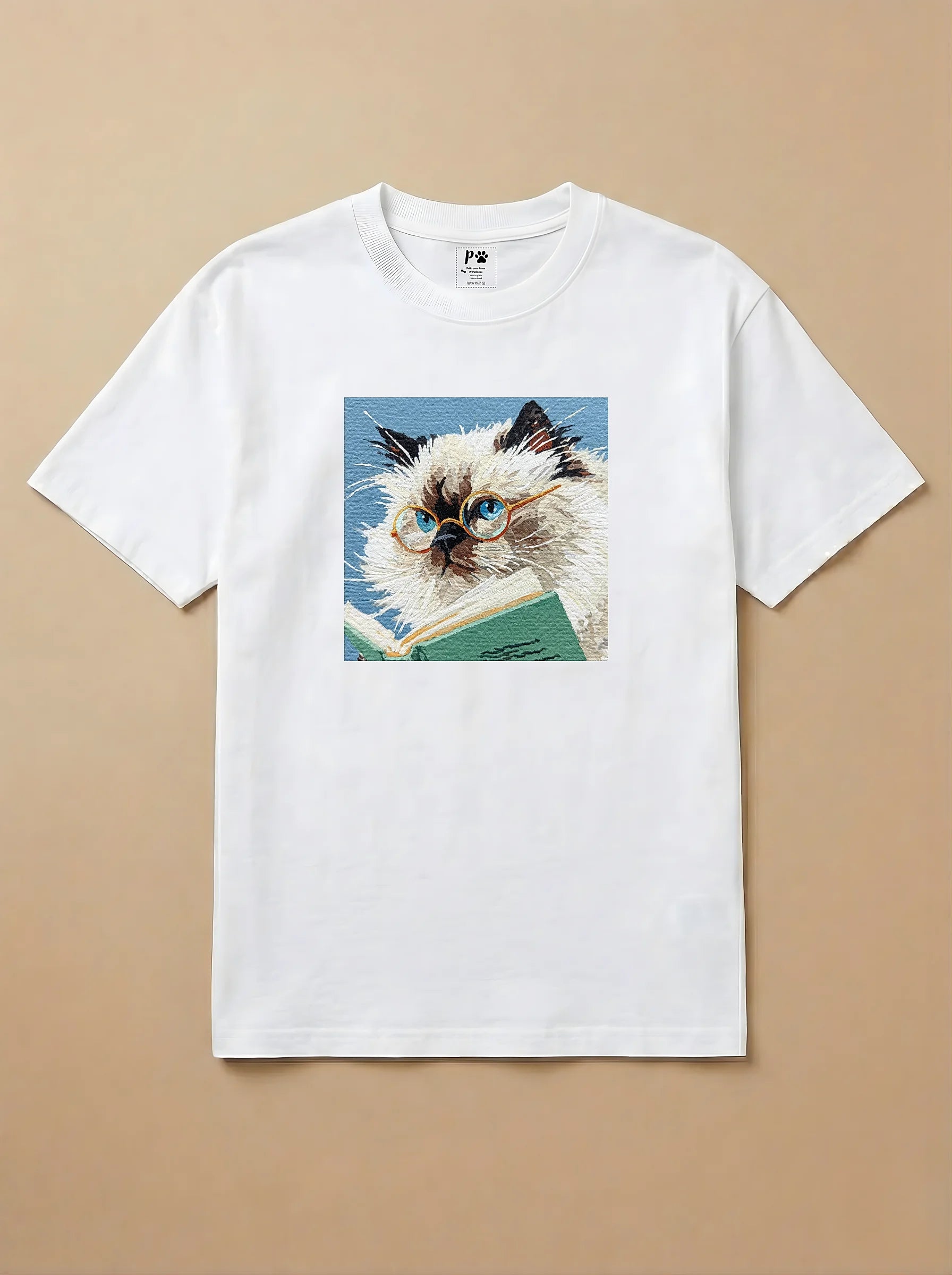 Camisa Leitura dos Pets - Gato Siamês