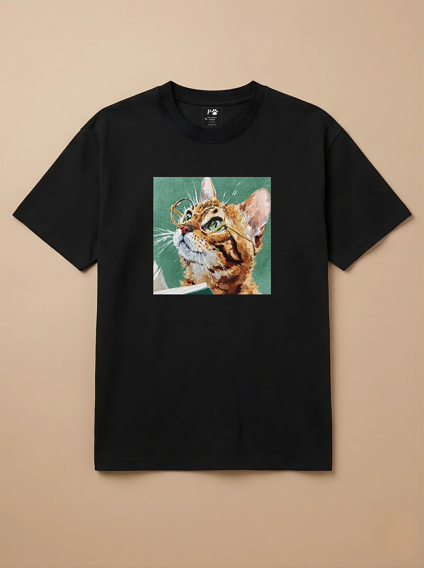 Camisa Leitura dos Pets - Gato de Bengala