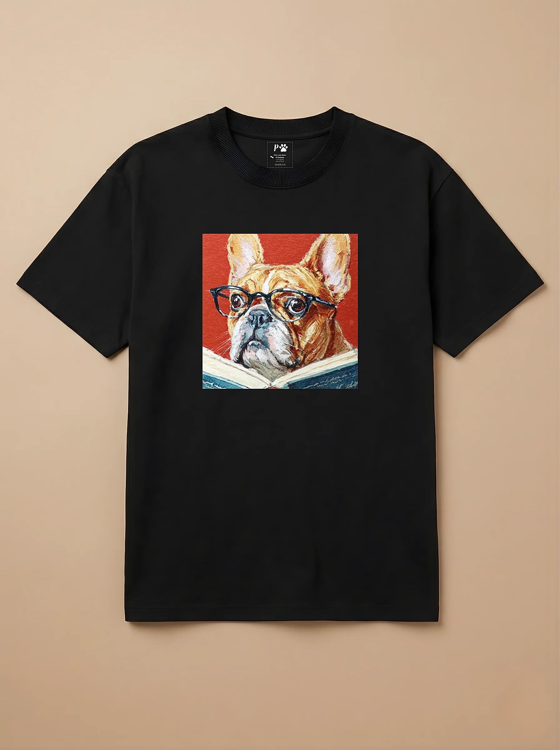 Camisa Leitura dos Pets - Bulldog Francês