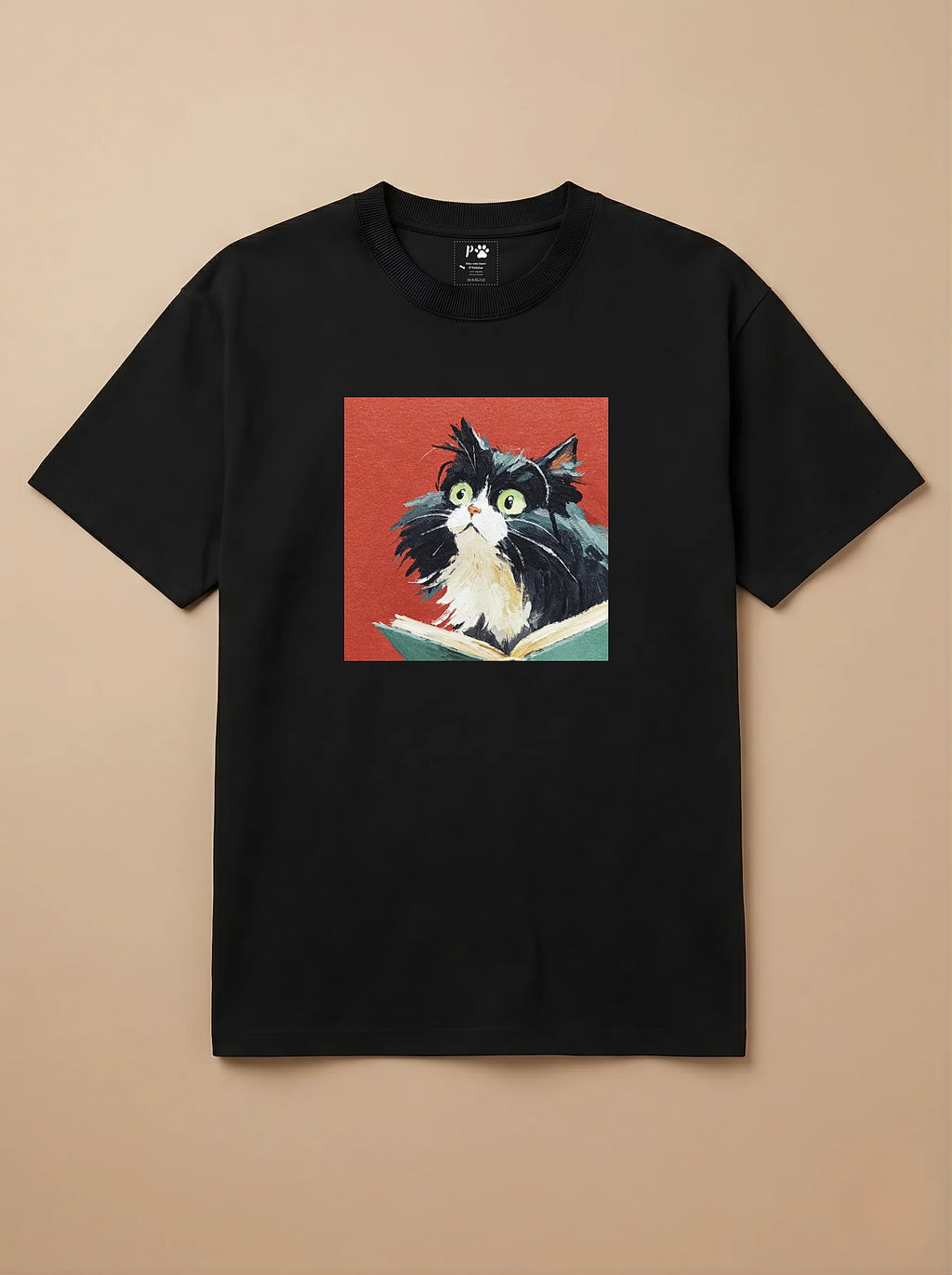 Camisa Leitura dos Pets - Gato Frajola