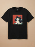 Camisa Leitura dos Pets - Gato Frajola