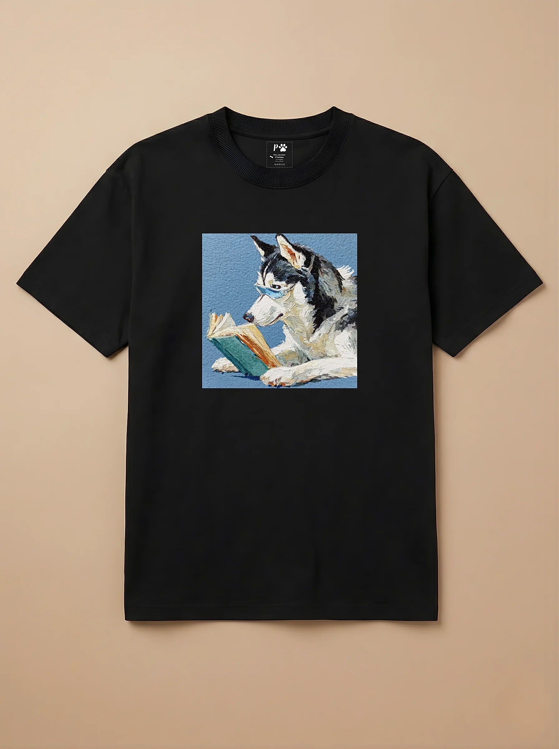 Camisa Leitura dos Pets - Husky