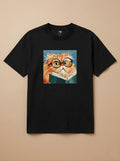 Camisa Leitura dos Pets - Gato Laranja