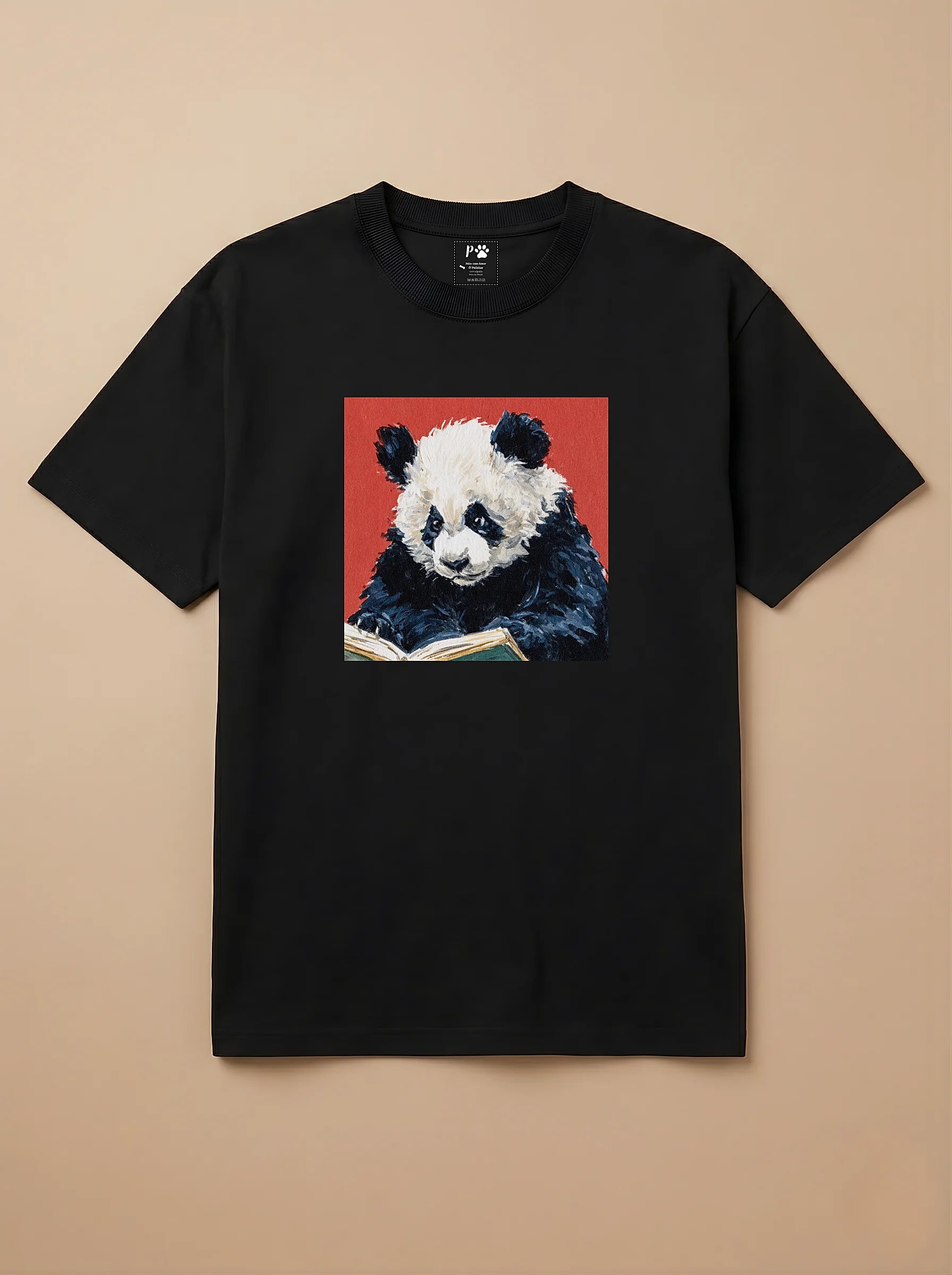 Camisa Leitura dos Pets - Panda