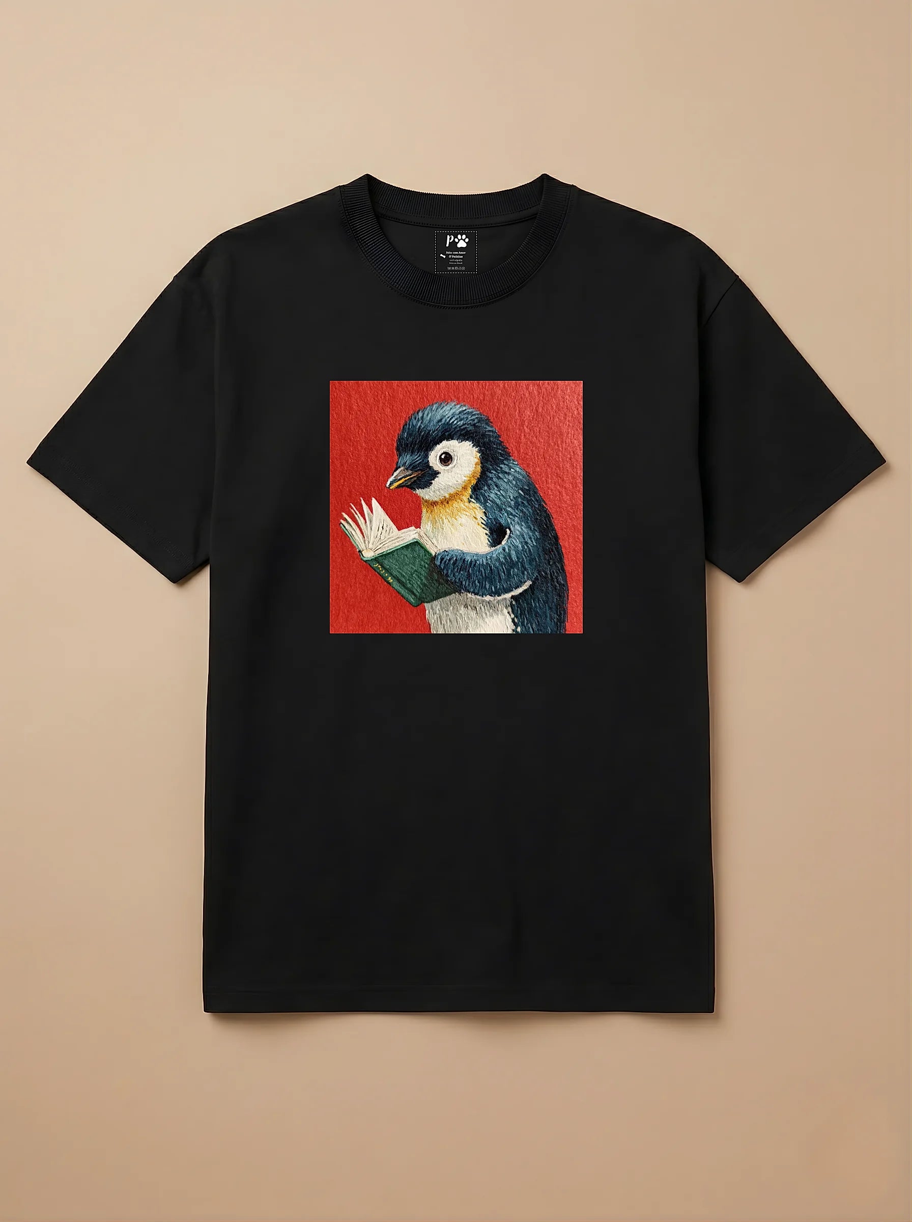 Camisa Leitura dos Pets - Pinguim