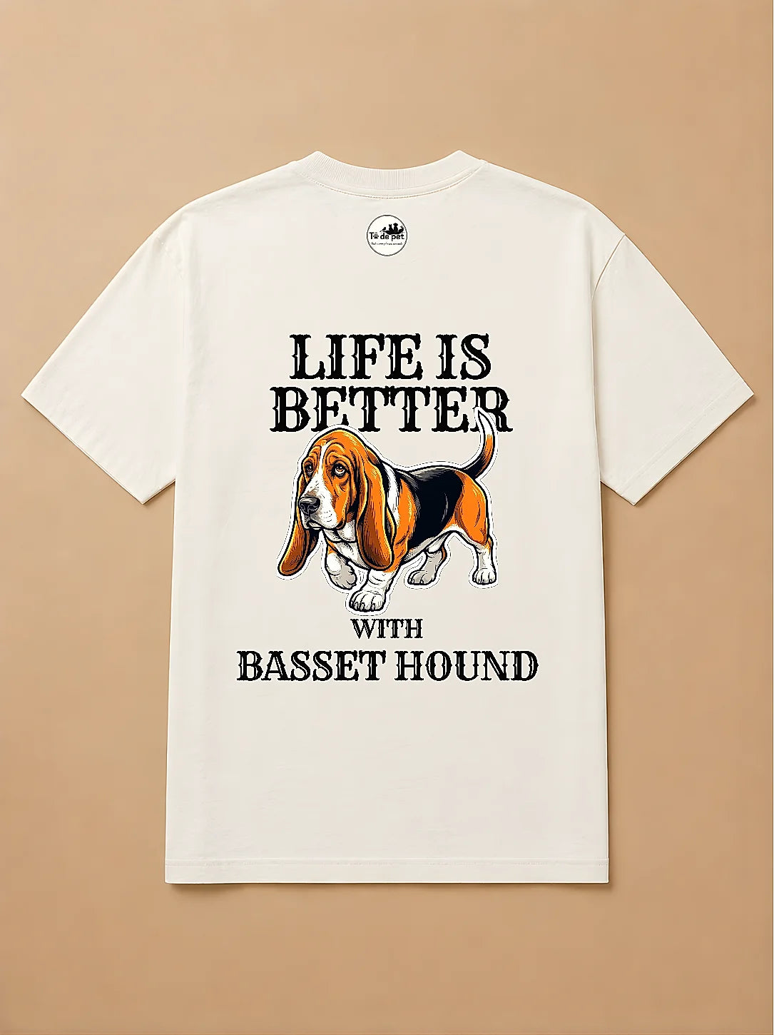 Camisa Oversized Life is Better With... - Bassed Hound