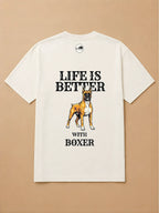 Camisa Oversized Life is Better With... - Boxer