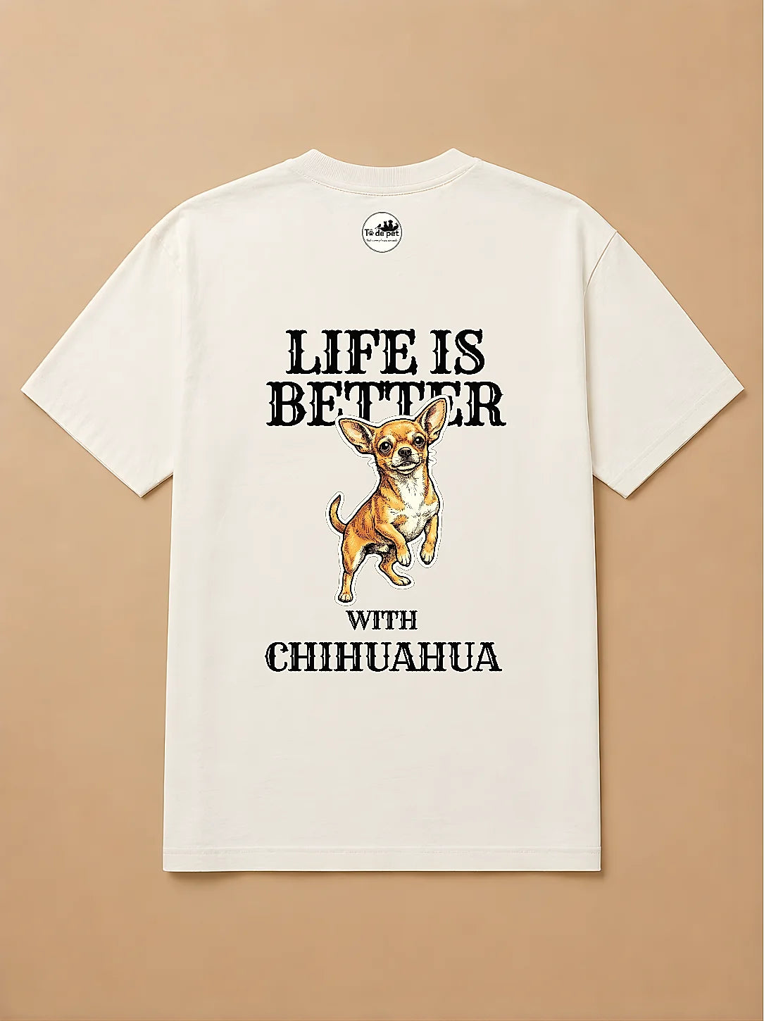 Camisa Oversized Life is Better With... - Chihuahua