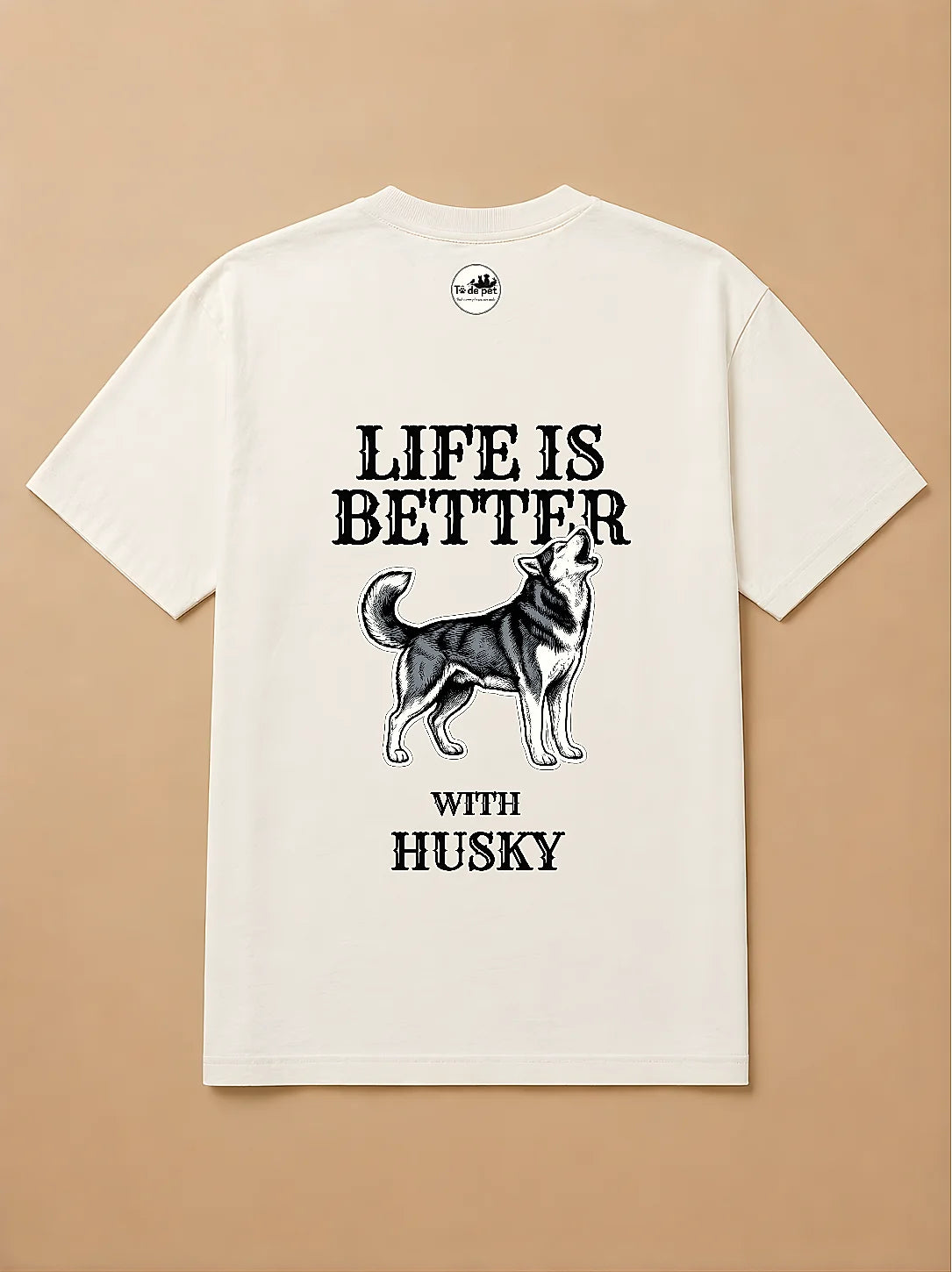 Camisa Oversized Life is Better With... - Husky