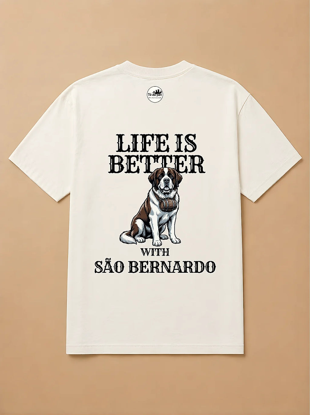 Camisa Oversized Life is Better With... - São Bernardo