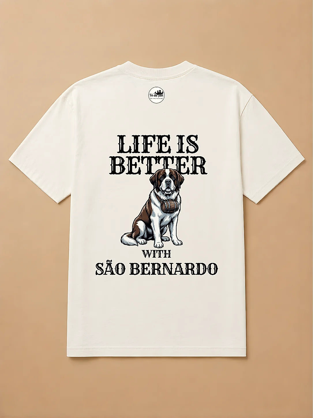 Camisa Oversized Life is Better With... - São Bernardo