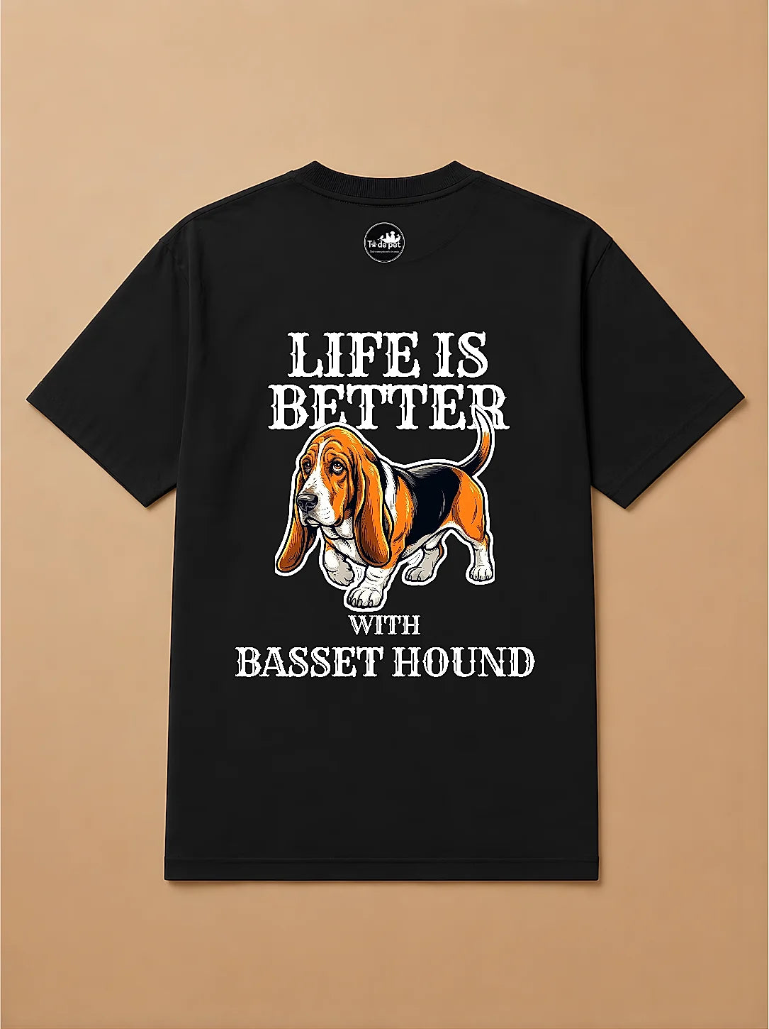 Camisa Oversized Life is Better With... - Bassed Hound