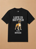 Camisa Oversized Life is Better With... - Boxer