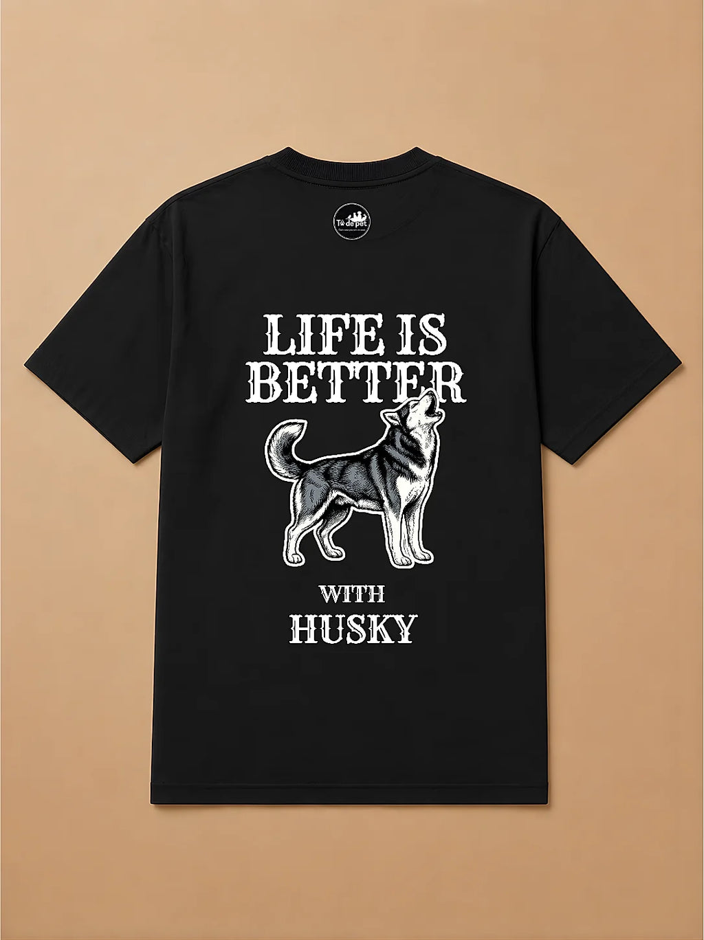 Camisa Oversized Life is Better With... - Husky