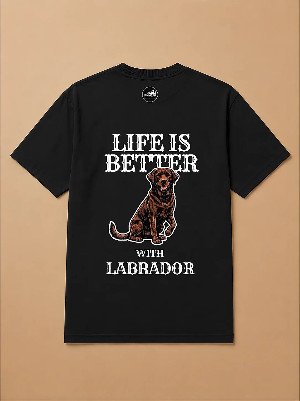 Camisa Oversized Life is Better With... - Labrador