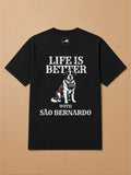 Camisa Oversized Life is Better With... - São Bernardo